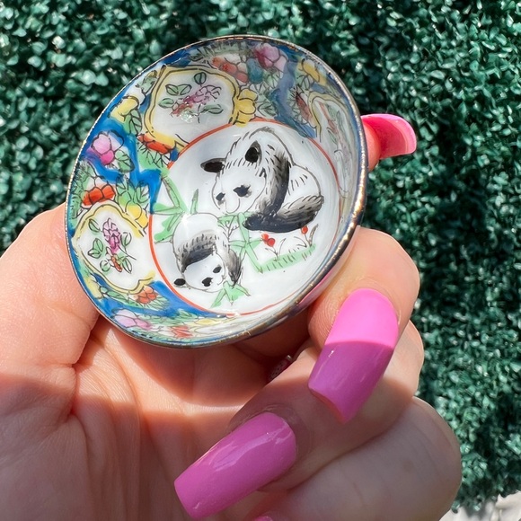 Vintage porcelain sake set, Sake Cup, Hand painted - Picture 13 of 13